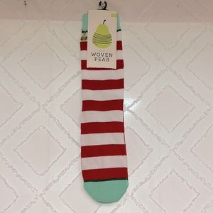 Woven Pear Holiday Naughty/Nice socks